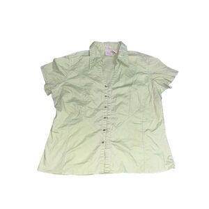 Fiorlini International Green Button-Up Corset Top - Size Medium